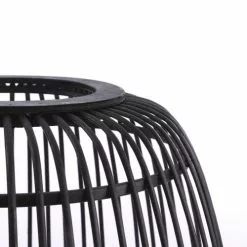 Mica Decorations Lampes à Poser Lampe à Poser En Bambou Et Métal Noir -Luminaires Soldes lampe a poser en bambou et metal noir 2