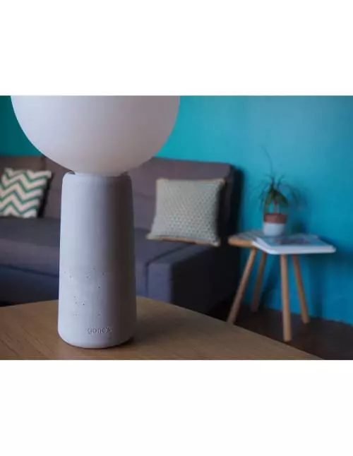 Gone's Lampes à Poser Lampe à Poser En Béton Avec Ampoule Effet Porcelaine 3 Gone's Lampes à Poser Lampe à Poser En Béton Avec Ampoule Effet Porcelaine – Image 3