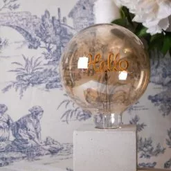 Junny Lampes à Poser Lampe à Poser En Béton Beige Avec Son Ampoule à Message -Luminaires Soldes lampe a poser en beton beige avec son ampoule a message 2