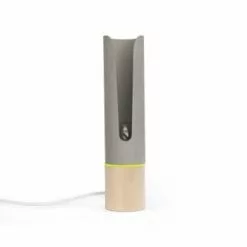 Gone's Lampes à Poser Lampe à Poser En Bois Et Béton, Anneau Feutrine Blanc -Luminaires Soldes lampe a poser en bois et beton anneau feutrine jaune 5