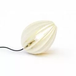 Gone's Lampes à Poser Lampe à Poser En Bois Frêne Teinté Blanc Avec Fil Noir -Luminaires Soldes lampe a poser en bois frene teinte blanc avec fil noir 3