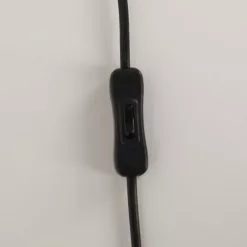 Zuiver Lampes à Poser Lampe à Poser En Bois Noir Et Abat Jour Gris -Luminaires Soldes lampe a poser en bois noir et abat jour gris 3