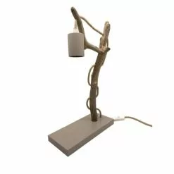 Coc'art Lampes à Poser Lampe à Poser En Bois Recyclé Taupe