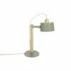 DIZY Design Lampes à Poser Lampe à Poser En Chêne Et Métal Vert