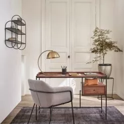 Maisons Du Monde Lampes à Poser Lampe à Poser En Métal Doré Brossé H46 -Luminaires Soldes lampe a poser en metal dore brosse h46 1000 4 3 210702 6