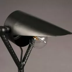 Dutchbone Lampes à Poser Lampe à Poser En Métal Noir -Luminaires Soldes lampe a poser en metal noir 4