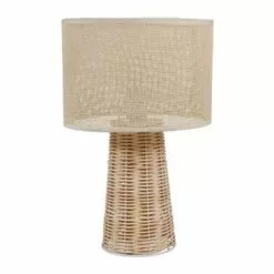 Jardideco Lampes à Poser Lampe à Poser En Rotin
