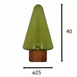 Pirouette Paris Lampes à Poser Lampe à Poser En Verre Base En Métal Effet Bois -Luminaires Soldes lampe a poser en verre base en metal effet bois 7