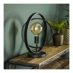 Lampea Lampes à Poser Lampe à Poser Industrielle En Métal Noir 43 Cm -Luminaires Soldes lampe a poser industrielle en metal noir 43 cm 2