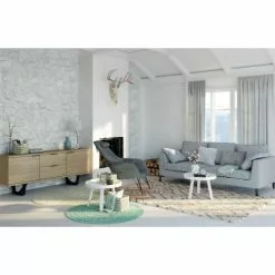 Zago Lampes à Poser Lampe à Poser Métal Et Tissu Blanc -Luminaires Soldes lampe a poser metal et tissu blanc 2