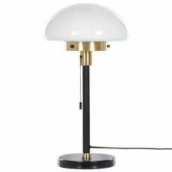 Beliani Lampes à Poser Lampe à Poser Noir Et Blanc