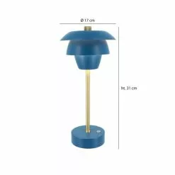 Pirouette Paris Lampes à Poser Lampe à Poser Rechargeable En Métal Noir Et Doré H31 -Luminaires Soldes lampe a poser rechargeable en metal noir et dore h31 5