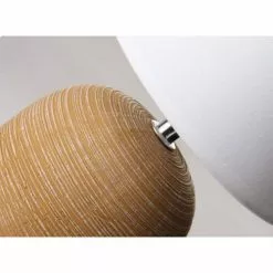 Wadiga Lampes à Poser Lampe à Poser Ronde Céramique Marron Effet Naturel - 16x16x27.5cm -Luminaires Soldes lampe a poser ronde ceramique marron effet naturel 16x16x27 5cm 2