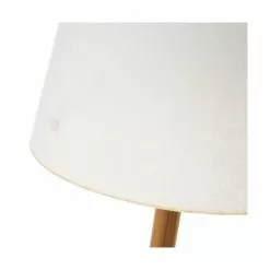 Wadiga Lampes à Poser Lampe à Poser Simple En Bambou Et Abat-jour Blanc - 19x19x40cm -Luminaires Soldes lampe a poser simple en bambou et abat jour blanc 19x19x40cm 4