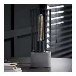 Lampea Lampes à Poser Lampe à Poser Vintage En Métal Béton 34 Cm -Luminaires Soldes lampe a poser vintage en metal beton 34 cm 2