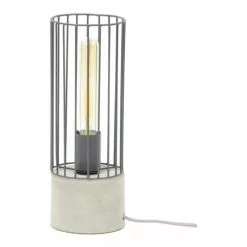 Lampea Lampes à Poser Lampe à Poser Vintage En Métal Béton 34 Cm