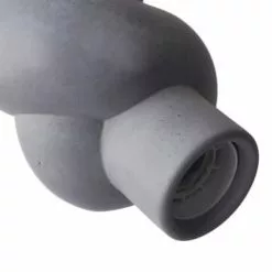 Gone's Lustres Lampe à Suspendre En Béton Et Bois Cordon Blanc -Luminaires Soldes lampe a suspendre en beton et bois cordon blanc 2