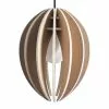 Gone's Suspensions Lampe à Suspendre En Bois Cordon Noir Sans Ampoule