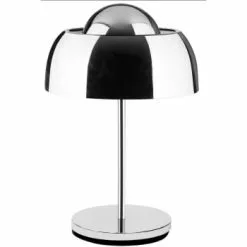 ATHM DESIGN Lampes à Poser Lampe Abat Jour Et Pied Métal Noir -Luminaires Soldes lampe abat jour et pied metal argent