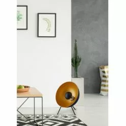 ATHM DESIGN Lampes à Poser Lampe Abat Jour Et Pied Métal Noir -Luminaires Soldes lampe abat jour et pied metal noir 3