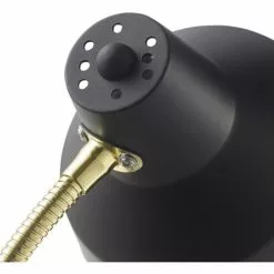 ATHM DESIGN Lampes à Poser Lampe Abat Jour Métal Et Pied Noir -Luminaires Soldes lampe abat jour metal et pied noir 3