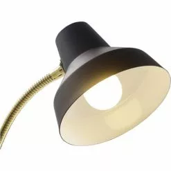 ATHM DESIGN Lampes à Poser Lampe Abat Jour Métal Et Pied Noir -Luminaires Soldes lampe abat jour metal et pied noir 5