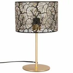 Maisons Du Monde Lampes à Poser Lampe Ajourée En Métal Doré Et Noir