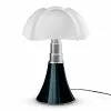 Martinelli Luce Lampes à Poser Lampe Ampoules LED Pied Télescopique Noir H66-86cm