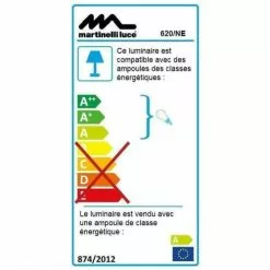 Martinelli Luce Lampes à Poser Lampe Ampoules LED Pied Télescopique Noir H66-86cm -Luminaires Soldes lampe ampoules led pied telescopique noir h66 86cm 3