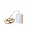 Belamp Lampes à Poser Lampe Baladeuse Double Gaze Blanc Cordon Jute