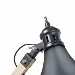 Tosel Lampes à Poser Lampe Bureau Métal Naturel Et Anthracite 7 Tosel Lampes à Poser Lampe Bureau Métal Naturel Et Anthracite -Luminaires Soldes lampe bureau metal naturel et anthracite 2