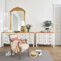 Maisons Du Monde Lampes à Poser Lampe Classique Sculptée Doré Vieilli Et Coton Blanc -Luminaires Soldes lampe classique sculptee dore vieilli et coton blanc 1000 3 16 165328 18