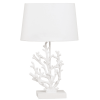 Maisons Du Monde Lampes à Poser Lampe Corail Et Abat-jour Blancs