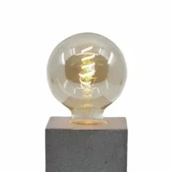 Junny Lampes à Poser Lampe Cube En Béton Rose Pastel Fabrication Artisanale -Luminaires Soldes lampe cube en beton gris fabrication artisanale