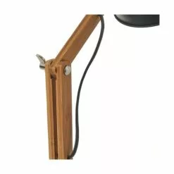 Wadiga Lampes à Poser Lampe De Bureau Articulée Métal Noir Et Bambou H40,5cm -Luminaires Soldes lampe de bureau articulee metal noir et bambou h40 5cm 4
