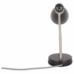 Leitmotiv Lampes à Poser Lampe De Bureau En Métal New Study Noir -Luminaires Soldes lampe de bureau en metal new study noir 3