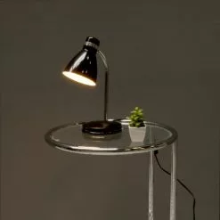 Present Time Lampes à Poser Lampe De Bureau En Métal Noir H34cm -Luminaires Soldes lampe de bureau en metal noir h34cm 4