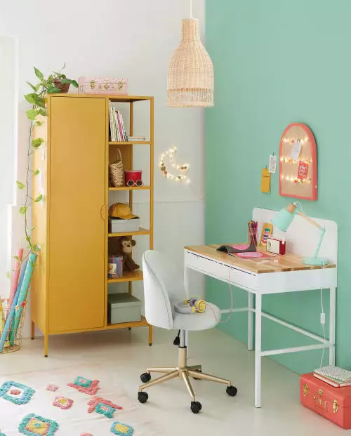 Maisons Du Monde Lampes De Chevet Enfant Lampe De Bureau En Métal Vert Et Hévéa 6 Maisons Du Monde Lampes De Chevet Enfant Lampe De Bureau En Métal Vert Et Hévéa – Image 6
