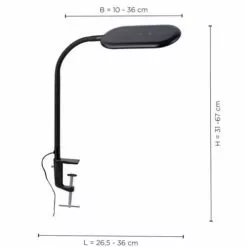 Keria Lampes à Poser Lampe De Bureau En Plastique_synthetic Noir -Luminaires Soldes lampe de bureau en plastique synthetic noir 2