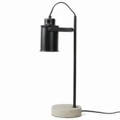 Beliani Lampes à Poser Lampe De Bureau Noir