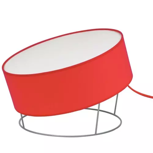 Keria Lampes à Poser Lampe De Sol En Fabric Rouge 1 Keria Lampes à Poser Lampe De Sol En Fabric Rouge