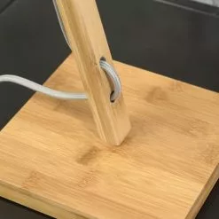 Good & Mojo Lampes à Poser Lampe De Table Bambou/lin H46cm 10 Good & Mojo Lampes à Poser Lampe De Table Bambou/lin H46cm -Luminaires Soldes lampe de table bambou lin h46cm 10