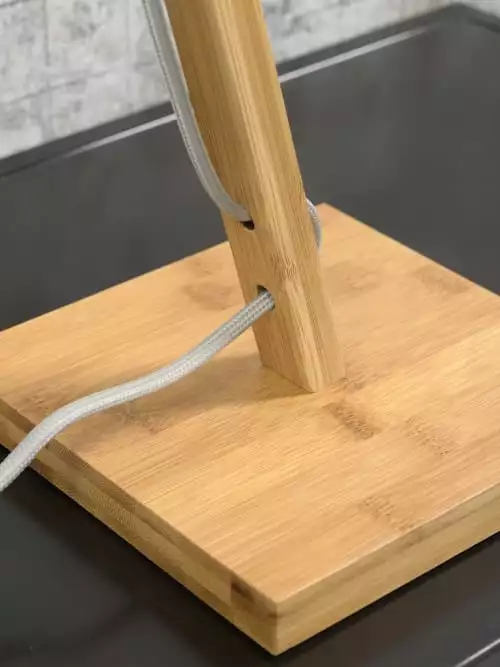 Good & Mojo Lampes à Poser Lampe De Table Bambou/lin H46cm 6 Good & Mojo Lampes à Poser Lampe De Table Bambou/lin H46cm – Image 6