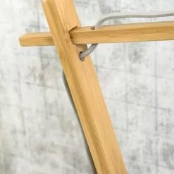 Good & Mojo Lampes à Poser Lampe De Table Bambou/lin Noir H46cm -Luminaires Soldes lampe de table bambou lin noir h46cm 3