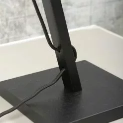 Good & Mojo Lampes à Poser Lampe De Table Bambou Noir/lin H46cm -Luminaires Soldes lampe de table bambou noir lin h46cm 5