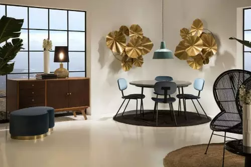 Thai Natura Lampes à Poser Lampe De Table Design Couleur Dorée 2 Thai Natura Lampes à Poser Lampe De Table Design Couleur Dorée – Image 2