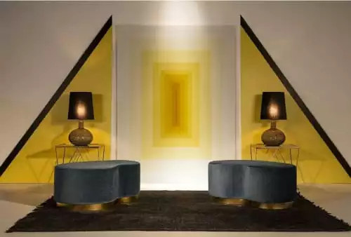 Thai Natura Lampes à Poser Lampe De Table Design Couleur Dorée 3 Thai Natura Lampes à Poser Lampe De Table Design Couleur Dorée – Image 3