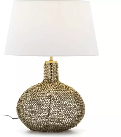 Thai Natura Lampes à Poser Lampe De Table Design Couleur Dorée 1 Thai Natura Lampes à Poser Lampe De Table Design Couleur Dorée