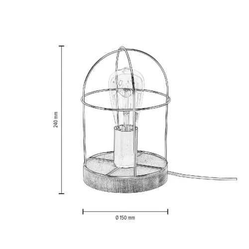 Britop Lighting Lampes à Poser Lampe De Table En Bois 4 Britop Lighting Lampes à Poser Lampe De Table En Bois – Image 4
