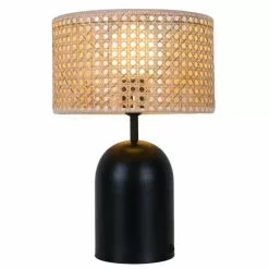 Keria Lampes à Poser Lampe De Table En Canage Naturel